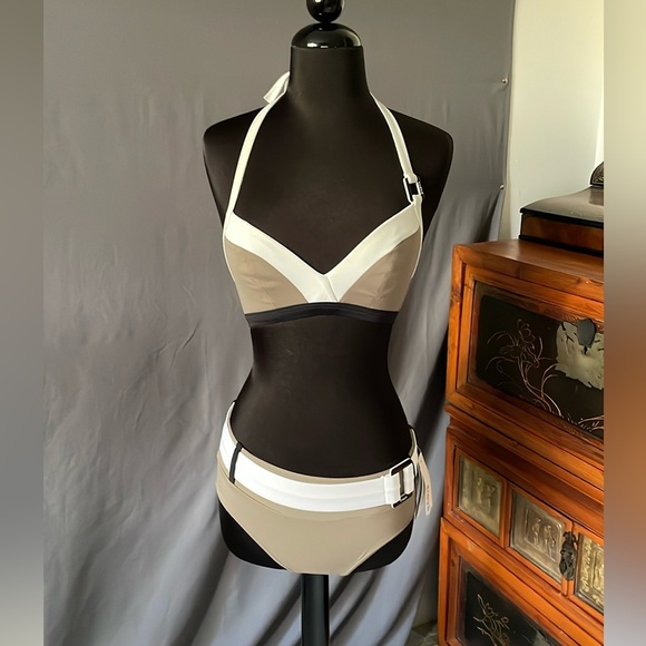 Freya Vodkatini Hipster Bikini Bottoms Sz XS in Cafe Latte - Picture 2 of 13